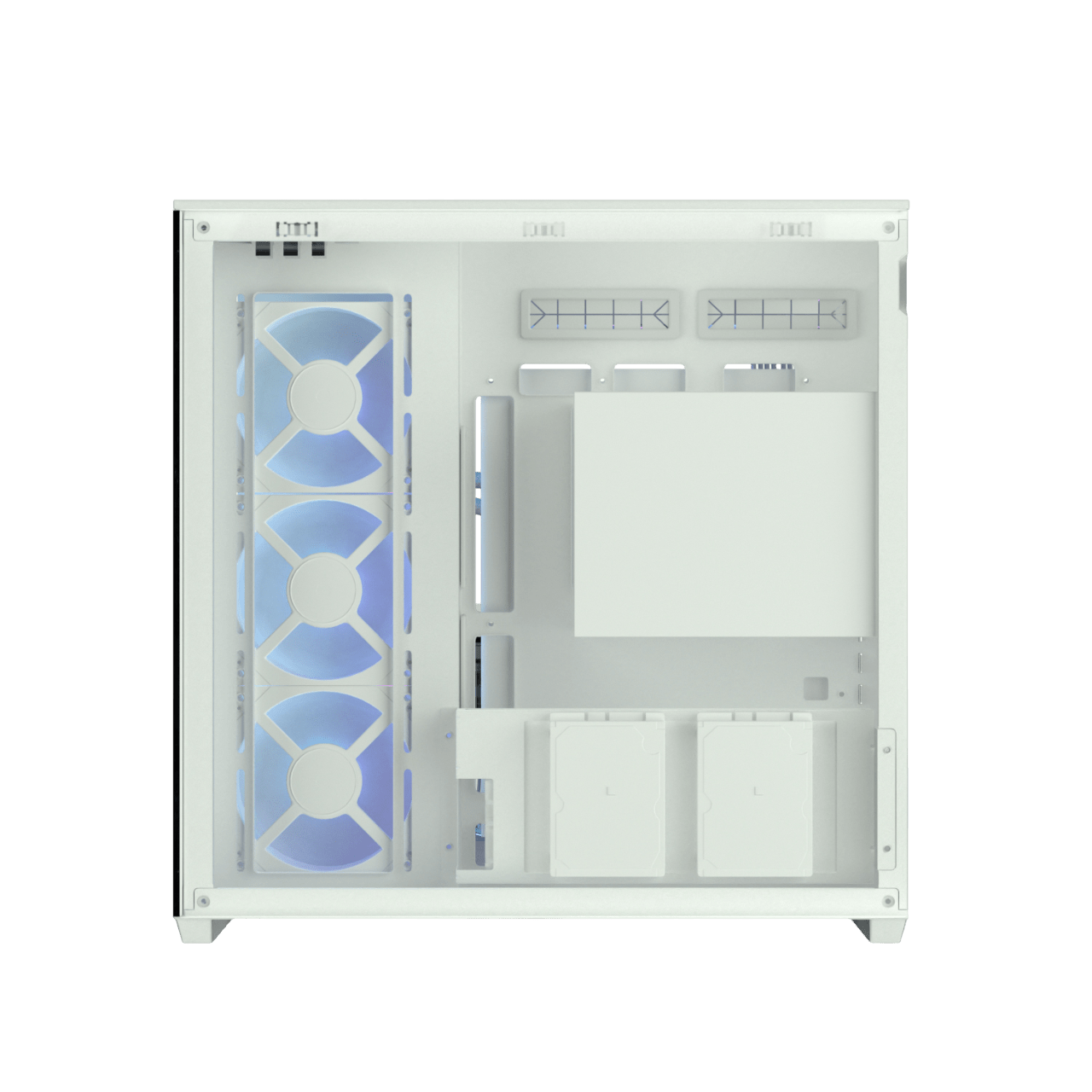 Hook gaming case THUNDER WHITE ARGB Gaming Mid-Tower Case 7 ARGB fans - ARGB Remote Control - WHITE - Image 3