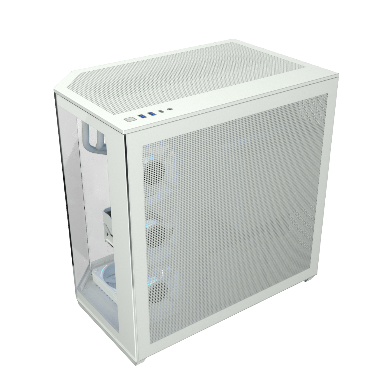 Hook gaming case THUNDER WHITE ARGB Gaming Mid-Tower Case 7 ARGB fans - ARGB Remote Control - WHITE - Image 4