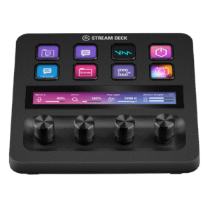 Elgato Stream Deck +, Audio Mixer, Production Console and Studio Controller and for Content Creators, Streaming, Gaming, with customisable touch strip dials and LCD keys, works with Mac and PC