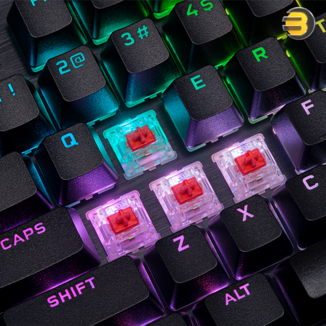 K70 RGB PRO Mechanical Gaming Keyboard with PBT DOUBLE SHOT PRO Keycaps — CHERRY® MX SILENT - Image 2